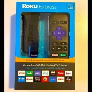 ROKU EXPRESS🎁NEW IN BOX, INCLUDES REMOTE,BATTERIES